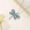 Simple Dragonfly Pendant Necklace for Men and Women Daily Wear Jewelry