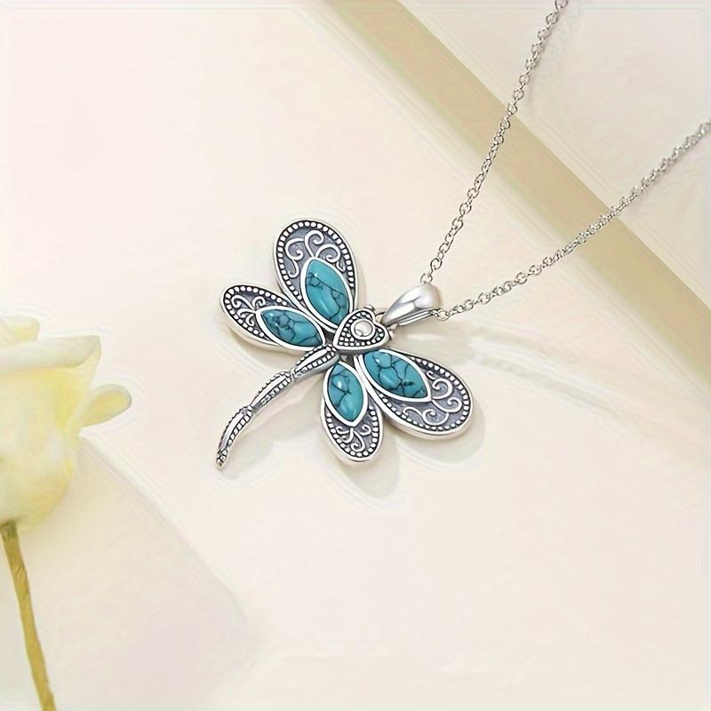 Simple Dragonfly Pendant Necklace for Men and Women Daily Wear Jewelry