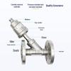 High-Temperature Resistant Stainless Steel Pneumatic Flanged Angle Seat Valve