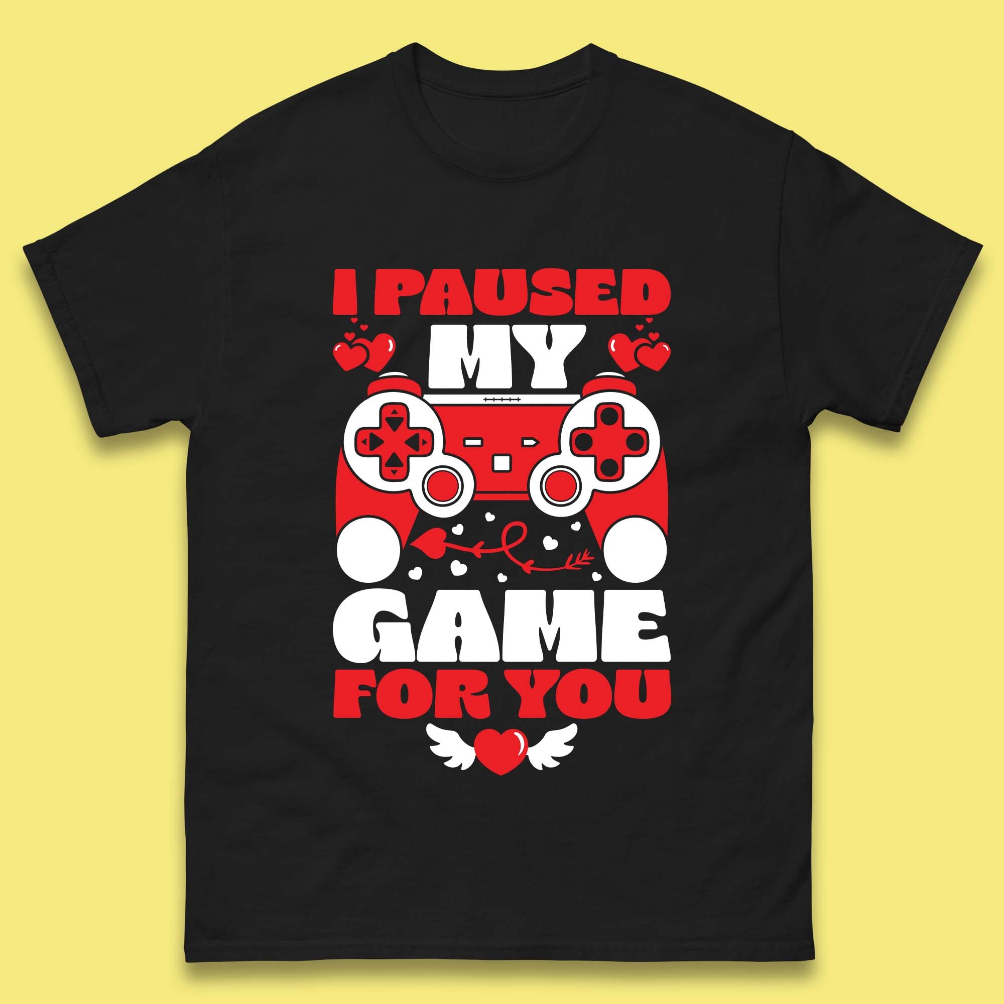 Valentine s Day Gamer Mens T-Shirt Womens Tops Tees XL