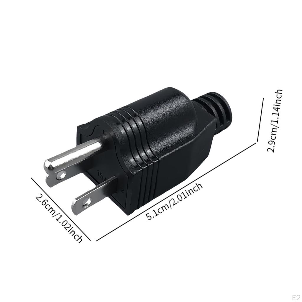 US Zástrčka Adaptér Převodník Odnímatelný Přenosný Ohnivzdorný Napájecí Elektrické Adaptéry pro