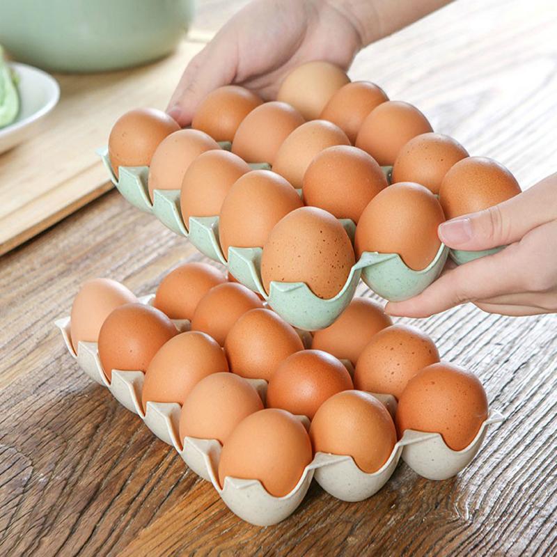 Egg Storage Rack Multi Layer Kitchen Organizer Easy Clean Egg Tray for Home Refrigerator Use