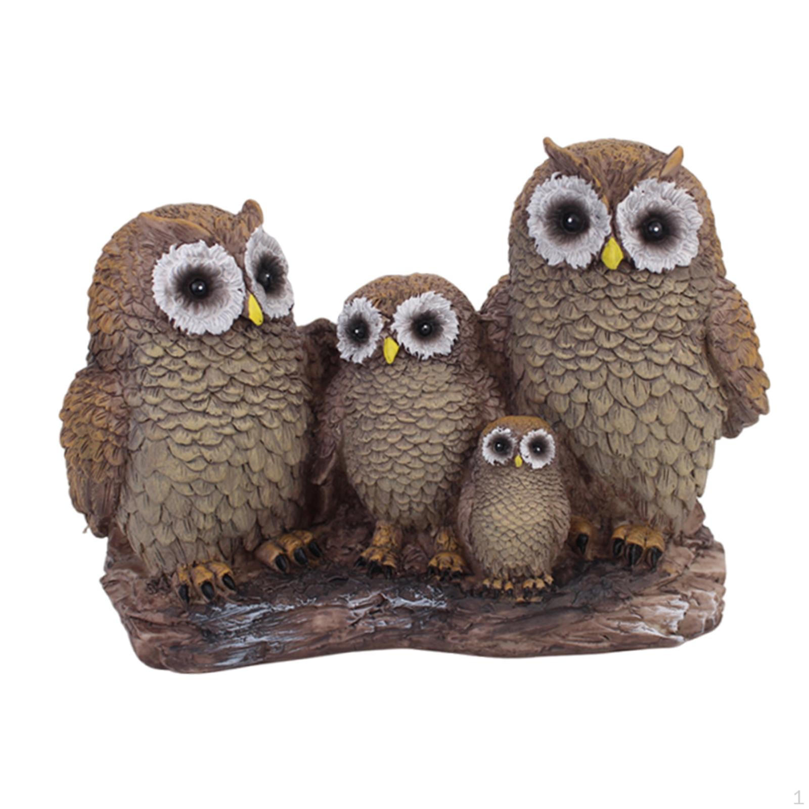 

Скульптура животного -Ulenstatue -harz -figurin -Столешница -украшение для настольных лекарств Standing Branch