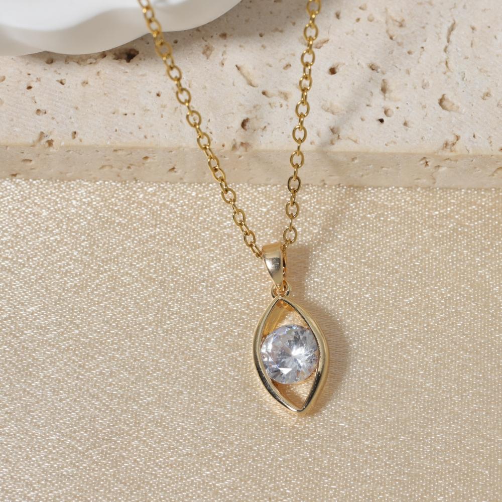Pink Zirconia Sunburst Pendant Necklace, Golden Tone Sparkly Jewelry for Women золотой