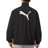 Puma Giacca con Zip e Collo Alto, Stampa Logo con Lettere, Colore Unito, Giacca Unisex, Nero 536771-01