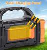 8-core 3-light Vajra Searchlight COB Solar Outdoor Emergency Light Portable USB Rechargeable Camping Lighting Flashlight