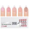150 Pieces French Press On Nail Pre Applied Base Coat and Primer No Filing Needed for DIY Nail Art Salon Quality Nail