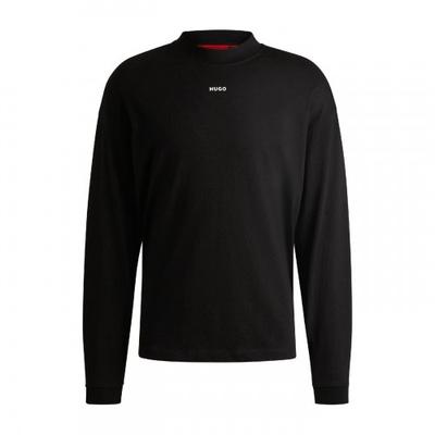 Hugo Mens Mock Neck Long-Sleeved T-Shirt
