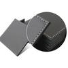 6pcs Fashion Desk Decoration Square Shape Leather Tea/Coffee Cup Pad Small Coaster Suitable Household Kitchen Water Cups Tool