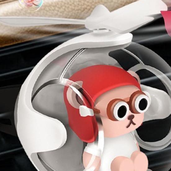 Car Air Vent LED Aroma Diffuser Rotating Flying Ball Car Air Freshener with Colorful Mood Light 3D Sci-Fi Design Aromatherapy Ornament for Car Home