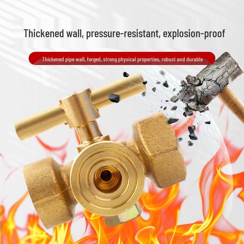 High Pressure Brass Three-Way Plug Valve