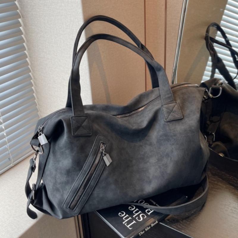 Retro Women's Leather Handbag Large Capacity Travel Crossbody Bag Vintage Shoulder Bag for Daily for Daily Commute Work Shopping and Weekend Outings