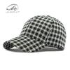 Hat Women's Autumn New Checkerboard Hard Top Cap Women's Outdoor Sun Protection Visor Casual Baseball Cap Men's Trend