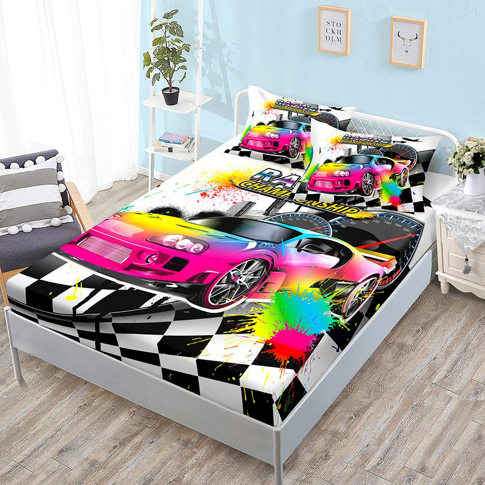 Three-Piece Car Racing Mattress, Mattress Cover, Four-Piece Mattress Protective Cover