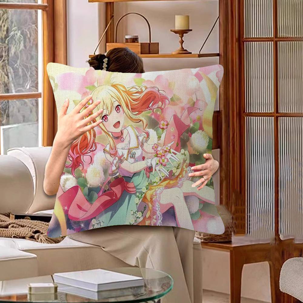 Anime S-Saki Tenma Pillow Gift Home Office Decoration Bedroom Sofa Car Cushion Cover Case 45x45