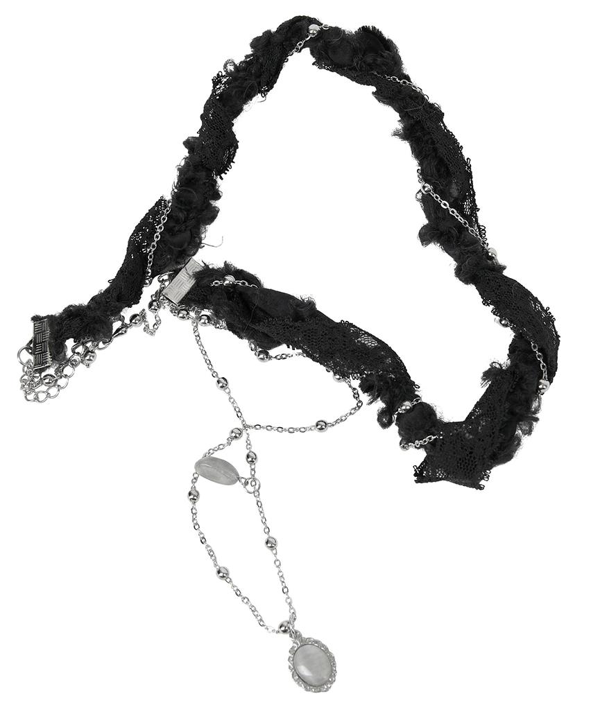 Flareup Braided Handmade Necklace (Fl-730_Black)