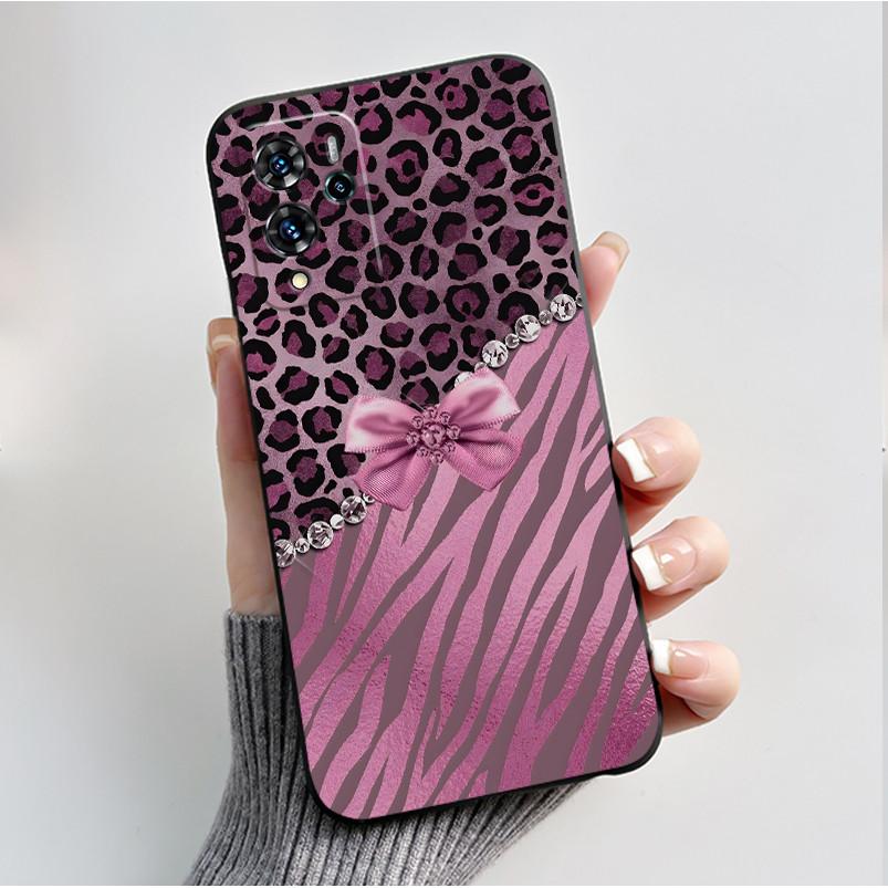 For ZTE V40 Pro 9046 Case Black Jelly Soft Silicone TPU Butterfly Flowers Pattern Phone Casing For ZTE Blade V40 Pro Back Cover
