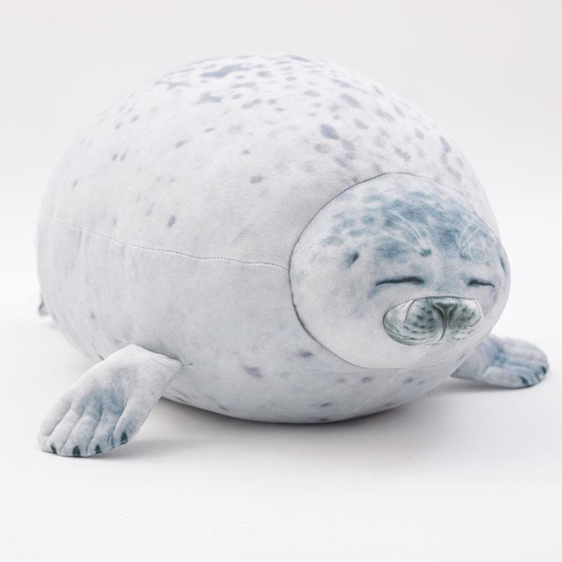 

30cm 40cm 60cm Cute Seal Plush Toy Lifelike Stuffed Marine Life Seal Soft Doll Simulation Seal Pillow Kids Toys Birthday Gift 30cm белый