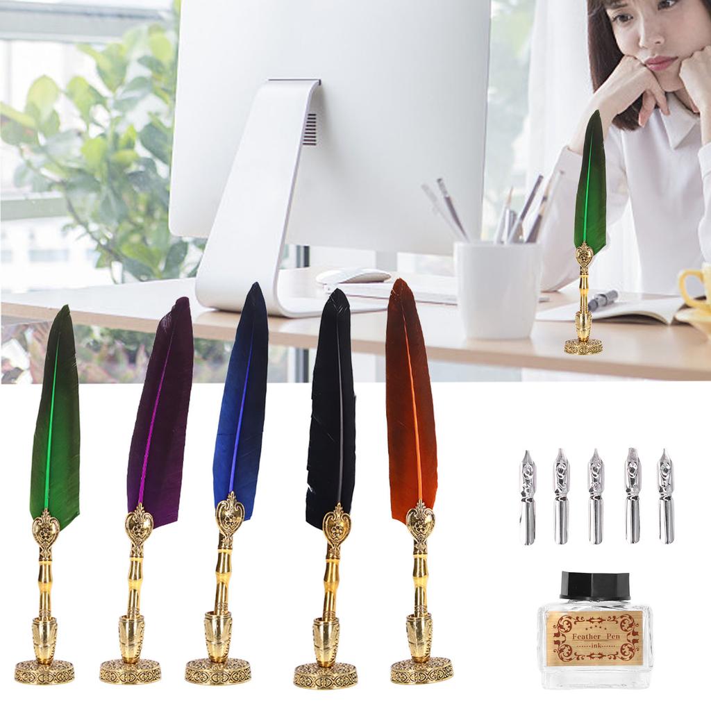 Stift Exquisit Vintage Elegant Edelstahl Sanft Schreiben Verschleißfest Kielstift