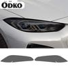 For BMW 4 Series G22 G23 G26   2 Pcs M Performance Car Headlight Protective Film Transparent Smoked Black TPU Sticker