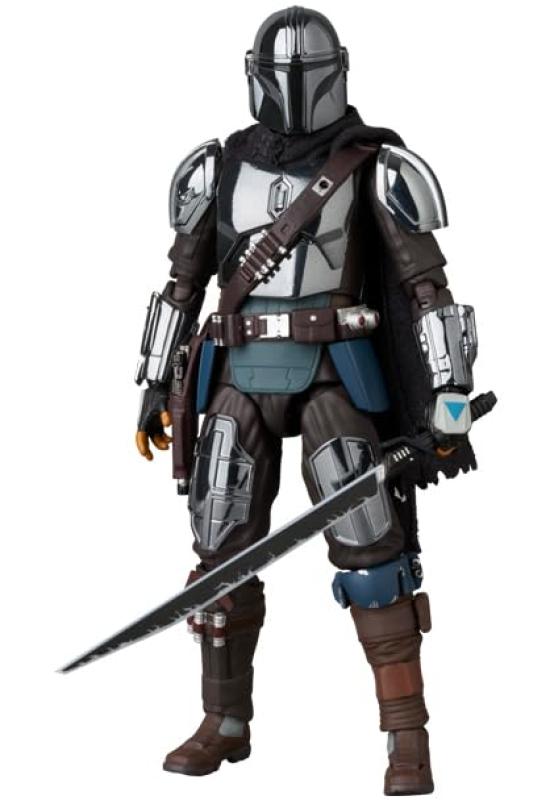 MAFEX Нет. 256 МАНДАЛОРЕЦ ХРОМ Вер. Предварительно раскрашенная экшн-фигурка, высотой примерно 160 мм