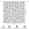 Modern Bath Shower Curtain White Cat Design For Bathroom Decorations – Made From High-Quality Materials: Polyester Fabric With W