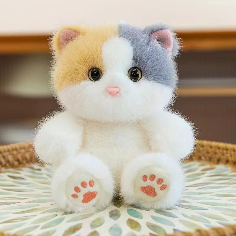 Siamese Cat Plush Toy With Pp Cotton Filling For Gift And Collection
