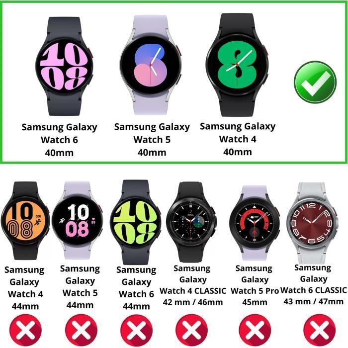 Tempered Glass for Samsung Galaxy Watch 6 40mm [Pack of 2] Phonillico® Anti-Scratch Watch Screen Protector