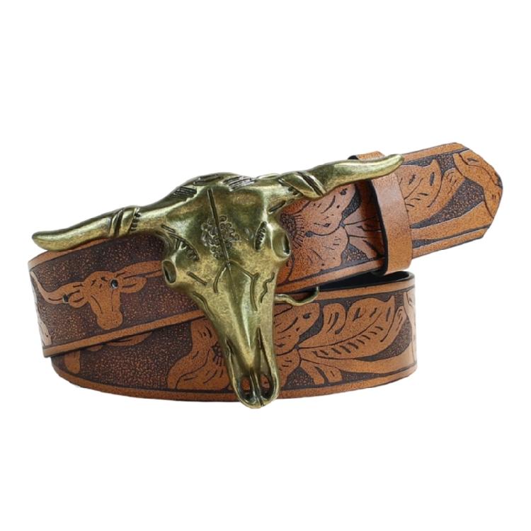 

Durable Engraved Waistband PU Belt Adjustable Waist Strap For Business Casual Use Embossed Belt