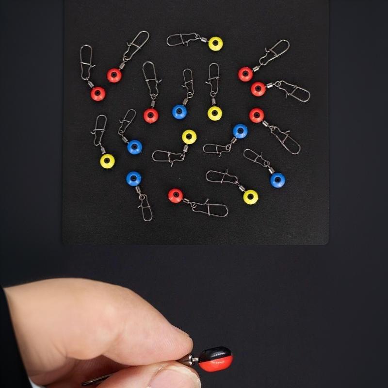 Fishing Line Sinker Slides 10-100Pcs Universal Fit Fishing Float Connector Hook Shank Clips for Fishing Tackle Replacement