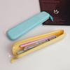 Solid Color Pencil Bag Pencil Pouch Large Capacity Pencil Case Silicone Stationery Bag Marker Pen Case Pencil Organiser