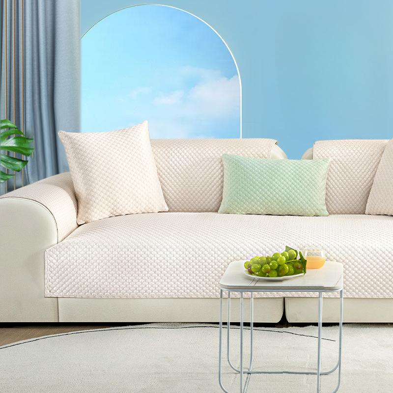 Black Technology Ice Silk Sofa Cushion Summer Summer Simple Modern Summer Mat Seat Cushion Non-Slip Sofa Cover Cover Cloth
