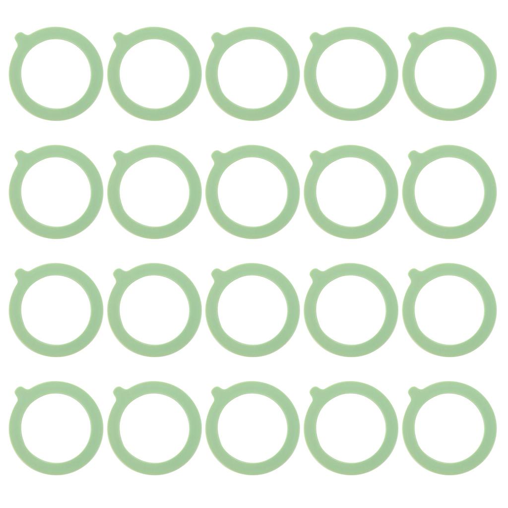 20Pcs Glass Jar Gaskets Replacement Silicone Seal Airtight Gaskets Sealing Rings for Jar Lid for Preserving Jars