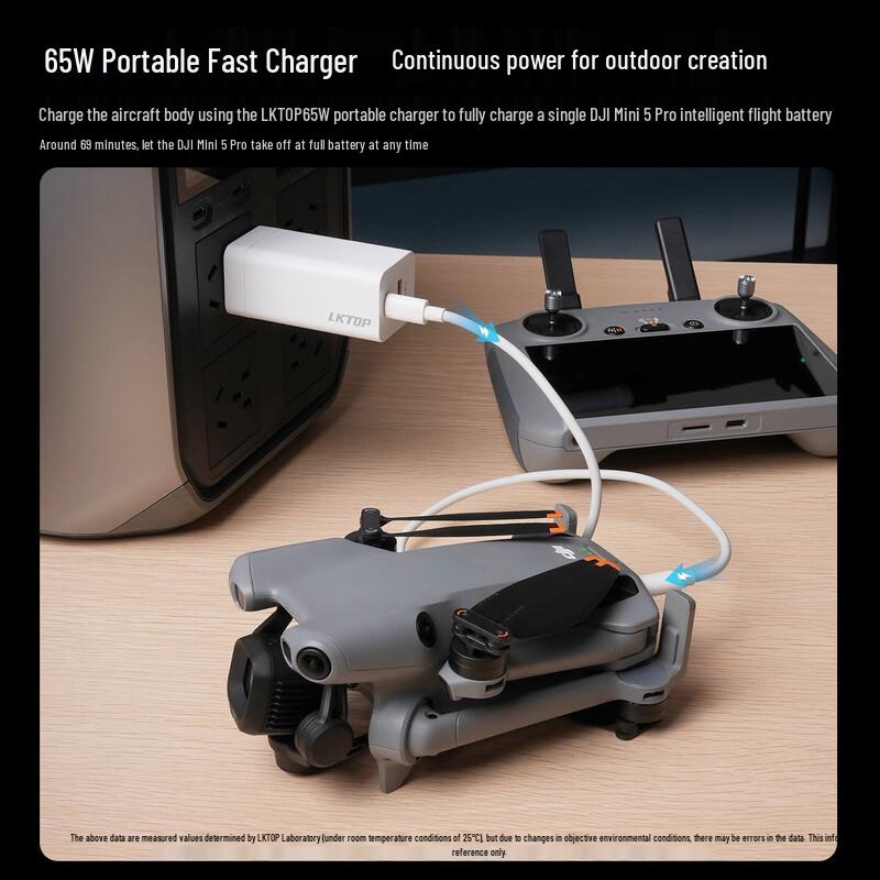 LKTOP 100W Fast Charger for DJI Mini Drones