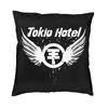 Soft Tokio Hotels Logo Music Rock Band Throw Pillow Case Decoration Custom Square Cushion Cover 40X40Cm Pillowcover Living Room