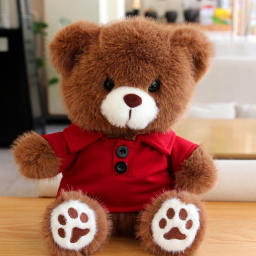 

Bear doll plush toy cute teddy bear doll graduation gift company 23cm0.2kg
