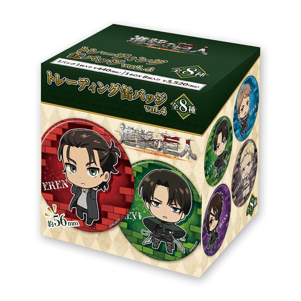 Attack on Titan Trading Can Badges Vol.4 (Box)