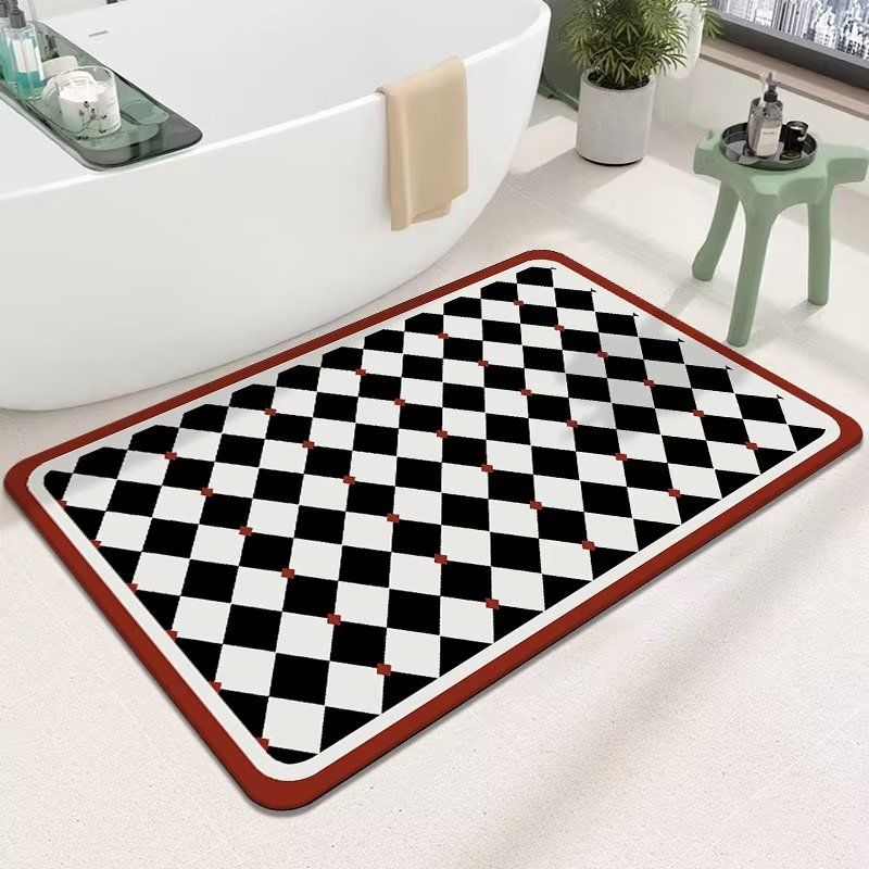 Diatom Mud Soft Floor Mat Entrance Shower Absorbent Floor Mat Non-slip
