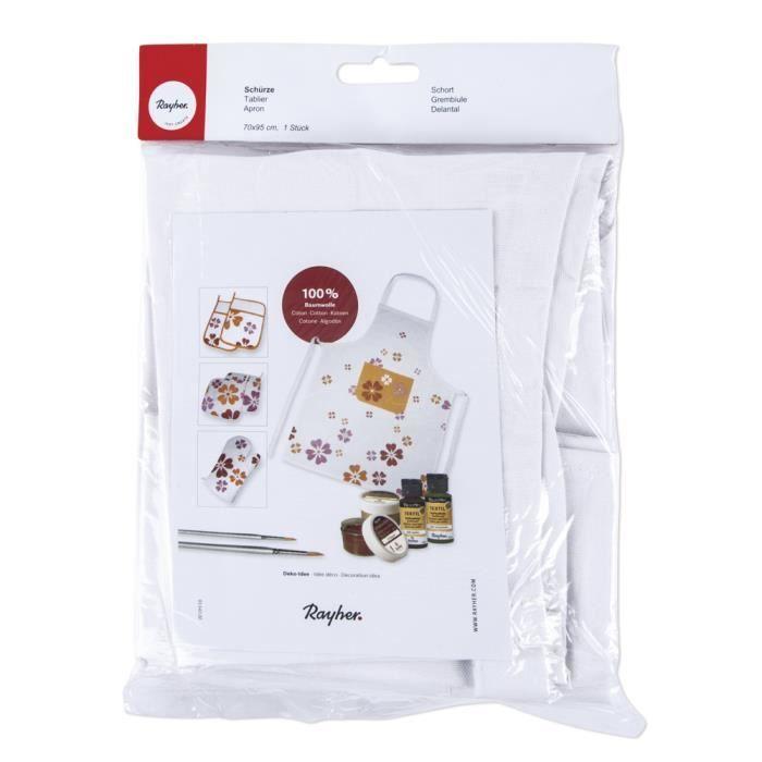 Tablier - sct.-ls - 70x95 cm - blanc - lavable - intérieur