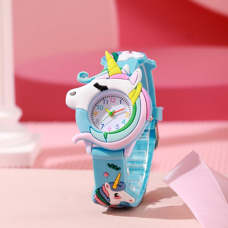 Carton Silicone Gift Watch for Boys and Girls Cute Colorful Lovely Kids Wristwatch