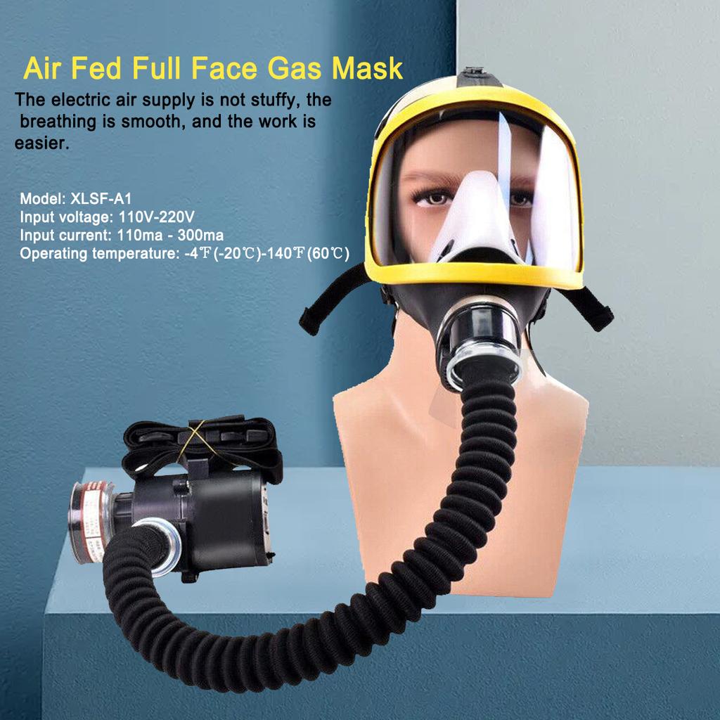 Electric Constant Air Flow Full Face Gas System XLSF-A1 110V-220V Chemical Industrial Painting Spraying Air Supply Respir