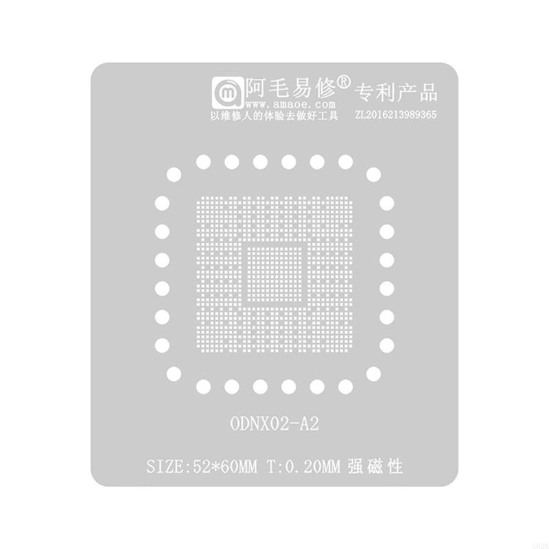 G8DA Professional BGA Reballing Stencil for CPU Repair Engineered for CYW20734UA1KFFB3G Easy Handling Precise Operation
