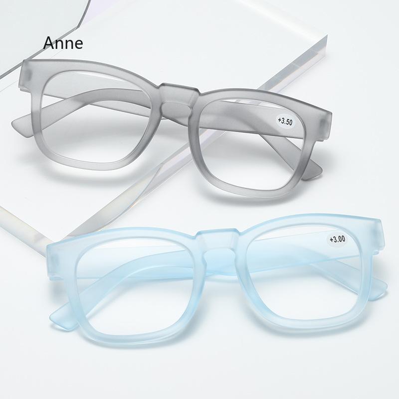 Fashion Elliptic Glasses New Women Anti-Blue Light Computer Eyewear Big Student Reading Eyeglasses Frame Diopters +1.0+4.0