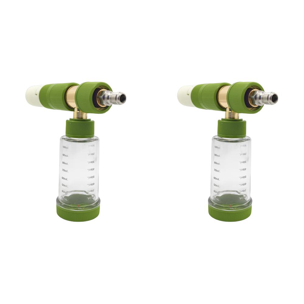 100ml Water Foam Pot with 1/4 Inch Quick Connector Foam Cannon Snow Foam Car Wash Spray Bottle Car Window Cleaning