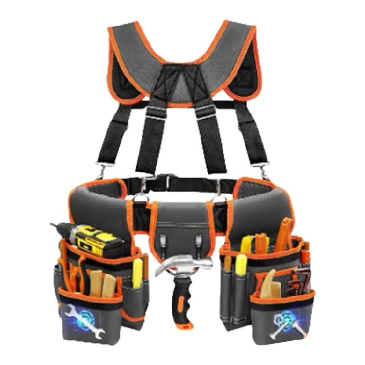 Ergonomic Magnetic Tool Belt With Reinforced Straps For Electricians Carpenters Gardeners And Maintenance Professionals