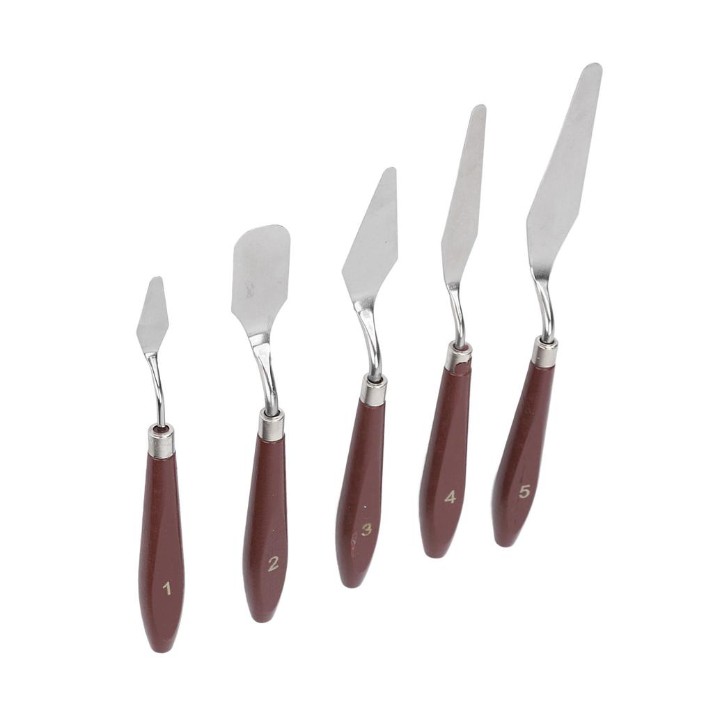 5 Pcs Wax Spatulas Multifunction Cake Icing Spatula Mixing Scraper For Decorating Baking