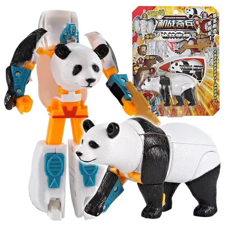 Educational Transform Animals Robot Action Figure Toy Gift for Kids Animal Figures Model Transformation Toys