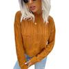 Vintage Fashion Elegant Casual Autumn and Winter Tops Solid Color Twist Long-sleeved Women's Sweater Outerwear