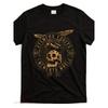 European Sizes Men'S Gothic Latin Phrase T-Shirt - Tempus Fugit Memento Mori Skull & Wings Graphic Tee