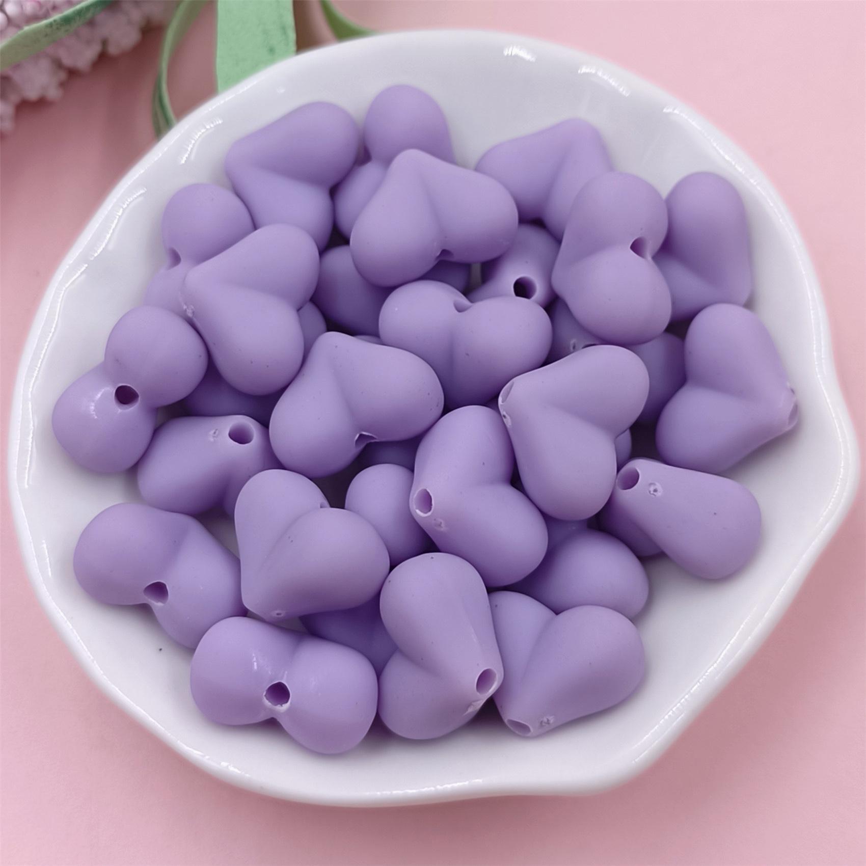 

Мода 15x11 мм сердце 9 цветов цепочка для мобильного телефона DIY ювелирные аксессуары 30 шт. материалы для творческого изготовления бусины сплошной цвет резиновые фиолетовый